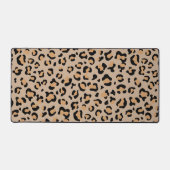 ヒョウ柄，ヒョウ柄の斑点，ヒョウ柄 デスクマット (正面)