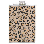 ヒョウ柄，ヒョウ柄の斑点，ヒョウ柄 フラスク (正面)