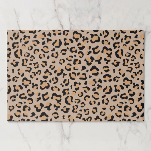 ヒョウ柄，ヒョウ柄の斑点，ヒョウ柄 ペーパーパッド (正面)
