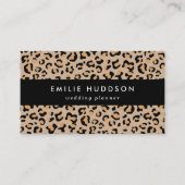 ヒョウ柄,ヒョウ柄の斑点,ヒョウ柄 名刺 (正面)