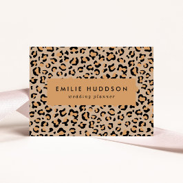 ヒョウ柄，ヒョウ柄の斑点，ヒョウ柄 名刺