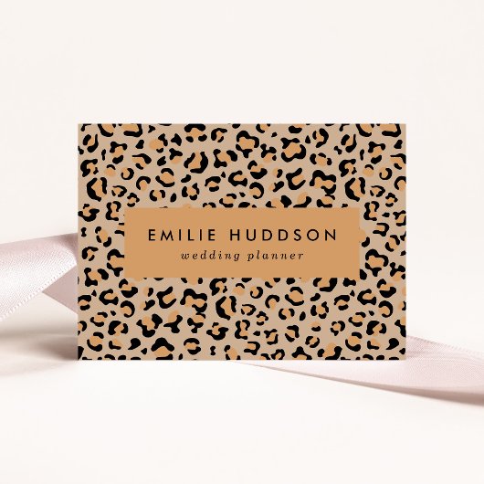 ヒョウ柄，ヒョウ柄の斑点，ヒョウ柄 名刺