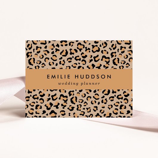 ヒョウ柄，ヒョウ柄の斑点，ヒョウ柄 名刺