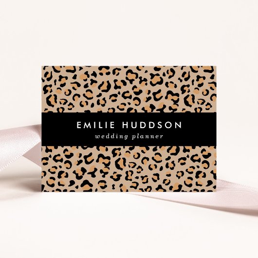ヒョウ柄，ヒョウ柄の斑点，ヒョウ柄 名刺