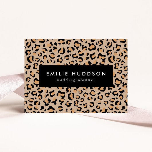 ヒョウ柄，ヒョウ柄の斑点，ヒョウ柄 名刺