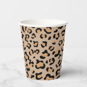 ヒョウ柄，ヒョウ柄の斑点，ヒョウ柄 紙コップ (正面)