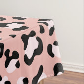 ヒョウ柄、ヒョウ柄の斑点、ピンクのヒョウ テーブルクロス (インサイチュ)