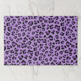 ヒョウ柄、ヒョウ柄の斑点、紫ヒョウ ペーパーパッド
