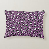 ヒョウ柄、ヒョウ模様、紫ヒョウ アクセントクッション (裏面)