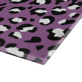 ヒョウ柄、ヒョウ模様、紫ヒョウ カッティングボード (角)