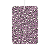 ヒョウ柄、ヒョウ模様、紫ヒョウ カーエアーフレッシュナー (正面)