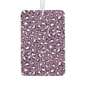 ヒョウ柄、ヒョウ模様、紫ヒョウ カーエアーフレッシュナー (裏面)