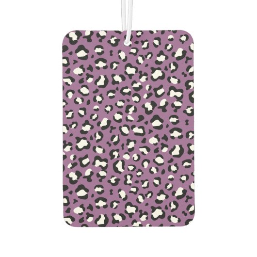 ヒョウ柄、ヒョウ模様、紫ヒョウ カーエアーフレッシュナー (裏面)