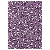 ヒョウ柄、ヒョウ模様、紫ヒョウ クリップボード (裏面)