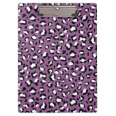 ヒョウ柄、ヒョウ模様、紫ヒョウ クリップボード (正面)