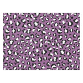 ヒョウ柄、ヒョウ模様、紫ヒョウ テーブルクロス (正面(横))