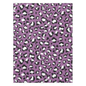 ヒョウ柄、ヒョウ模様、紫ヒョウ テーブルクロス (正面)