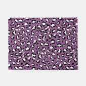 ヒョウ柄、ヒョウ模様、紫ヒョウ ドアマット (正面)