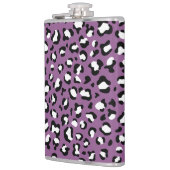 ヒョウ柄、ヒョウ模様、紫ヒョウ フラスク (左)