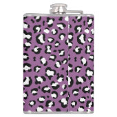 ヒョウ柄、ヒョウ模様、紫ヒョウ フラスク (裏面)