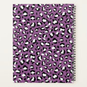 ヒョウ柄、ヒョウ模様、紫ヒョウ プランナー手帳 (裏面)