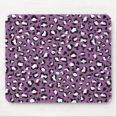ヒョウ柄、ヒョウ模様、紫ヒョウ マウスパッド (正面)