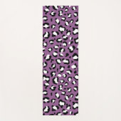 ヒョウ柄、ヒョウ模様、紫ヒョウ ヨガマット (正面)