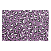 ヒョウ柄、ヒョウ模様、紫ヒョウ 枕カバー (裏面)