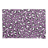 ヒョウ柄、ヒョウ模様、紫ヒョウ 枕カバー (正面)