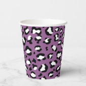 ヒョウ柄、ヒョウ模様、紫ヒョウ 紙コップ (裏面)