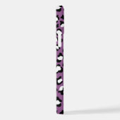 ヒョウ柄、ヒョウ模様、紫ヒョウ iPhoneケース (右側面)