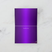 ヒョウ柄&ヒール紫サンキューカード サンキューカード (内部)