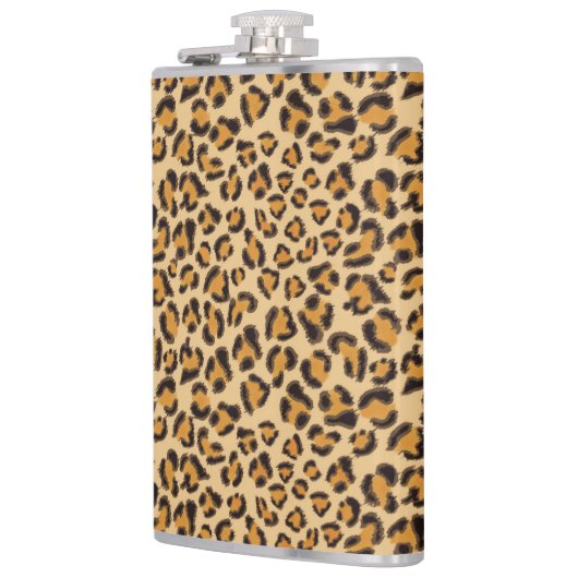 ヒョウ柄 フラスク (左)