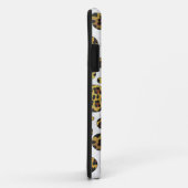 ヒョウ柄 ブラウンとイエロー ポルカドット Case-Mate iPhoneケース (裏面/右)