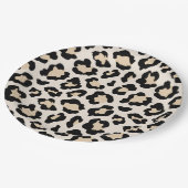 ヒョウ柄 ペーパープレート (アングル)