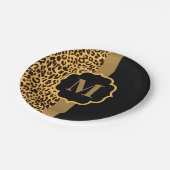 ヒョウ柄 ペーパープレート (アングル)