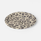 ヒョウ柄 ペーパープレート (アングル)