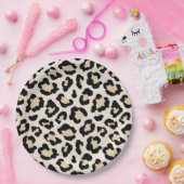 ヒョウ柄 ペーパープレート (パーティー)