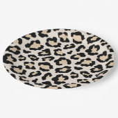ヒョウ柄 ペーパープレート (アングル)