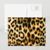 ヒョウ柄 ポストカード (正面/裏面)