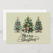 ヒョウ柄 メリークリスマス ツリー コケティー ボウ クリスマス (正面/裏面)