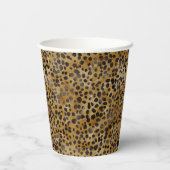 ヒョウ柄 モダン ブライズシャワー 紙コップ (裏面)