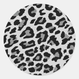 ヒョウ柄 ラウンドシール