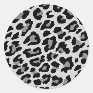 ヒョウ柄 ラウンドシール