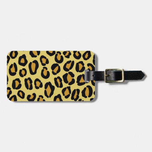 ヒョウ柄 ラゲッジタグ (正面横)