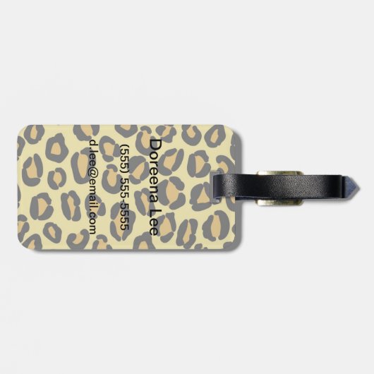 ヒョウ柄 ラゲッジタグ (裏面横)