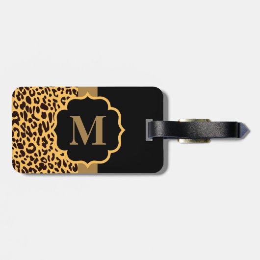 ヒョウ柄 ラゲッジタグ (裏面横)