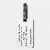 ヒョウ柄 ラゲッジタグ (裏面縦)