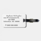 ヒョウ柄 ラゲッジタグ (裏面横)