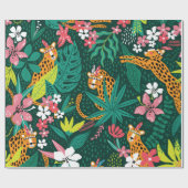 ヒョウ柄 ラッピングペーパー (フラット)